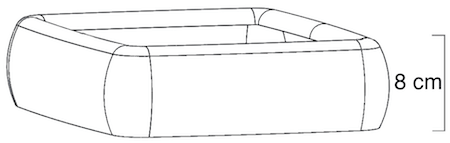 Technical drawing of the fountain's base