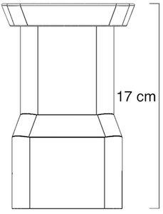 Technical drawing of tower 1 of the water fountain