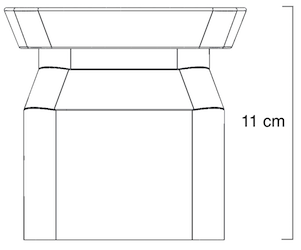 Technical drawing of tower 3 of the cat water fountain