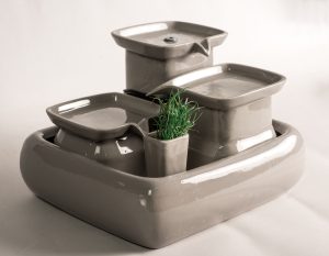 Grey Cat Fountain